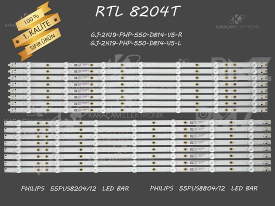 PHILIPS, 55PUS8204/12, 55PUS8804/12, LED BAR, BACKLIGHT , LB-GM3030-GJPHP558X14PC49-T, 55PUS8804, GJ-2K19-PHP-550-D814-V5-R GJ-2K19-PHP-550-D814-V5-L resmi