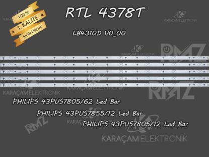PHILIPS 43PUS7805/62 LED BAR , 43PUS7805/12 LED BAR , 43PUS7855/12 LED BAR ,LB4310D V0_00, TPT430H3-QUBH10.K resmi