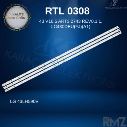 LG, 43LH590V, LG-Led Bar, PANEL LEDLERİ, LG 6916L-2743A, 6916L-2743B, 43 V16.5 ART3 2743 REV0.1 1, LC430DEU(FJ)(A1) resmi