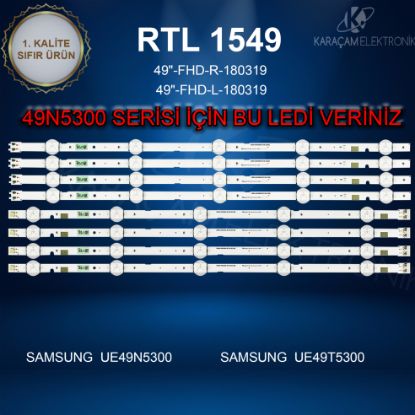 SAMSUNG UE49N5300 LED BAR, V8DN-490SMA-R0, V8DN-490SMB-R0,49"-FHD-R-180319,49"-FHD-L-180319 resmi