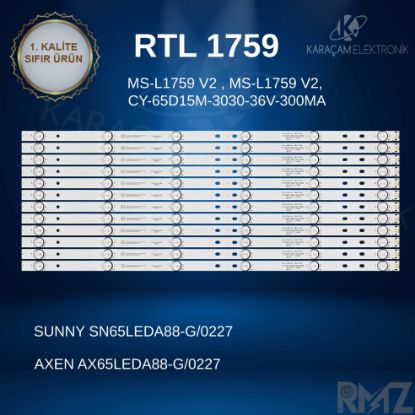 SUNNY SN65LEDA88-G/0227, Axen AX65LEDA88-G/0227,  LED BAR , MS-L1759 V2 , MS-L1759 V2, CY-65D15M-3030-36V-300Ma, A3 M184 TB 1R resmi