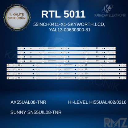 AX55UAL08-TNR led bar, hi-level hi55ual402/0216 led bar, SUNNY SN55UIL08-TNR led bar, ELTON EL55UAL08-TNR LED BAR , 55inch0411-X1-SKYWORTH.LCD, YAL13-00630300-81 resmi