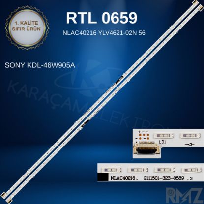 SONY KDL-46W905A LED BAR BACKLIGHT, NLAC40216 YLV4621-02N 56 resmi