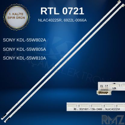 Sony Kdl-55W802A, KDL-55W805A, KDL-55W810A, 55W806A, LED BAR, NLAC40225L, NLAC40225R, 6922L-0066A, LED BAR, LC550EUF resmi