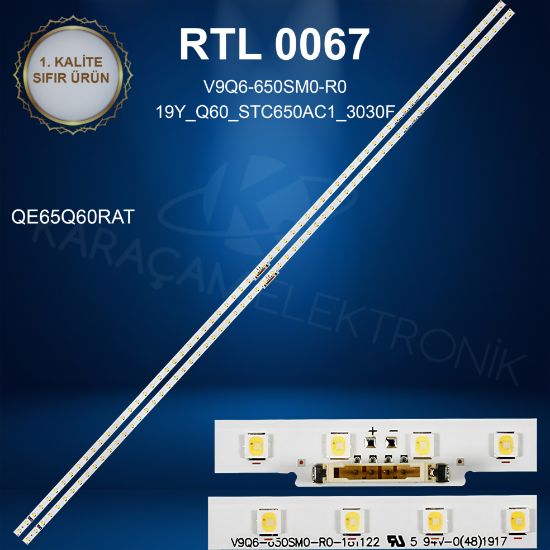 SAMSUNG QE65Q60RAT LED BAR, V9Q6-650SM0-R0-181122, 19Y_Q60_STC650AC1_3030F, BN96-48108A resmi