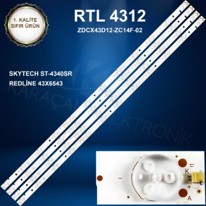 SKYTECH ST-4340SR LED BAR , Redline 43X6543, Led Bar, ZDCX43D12-ZC14F-02 resmi