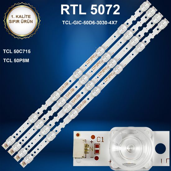 TCL 50C715 LED BAR, TCL 50P8M LED BAR  resmi