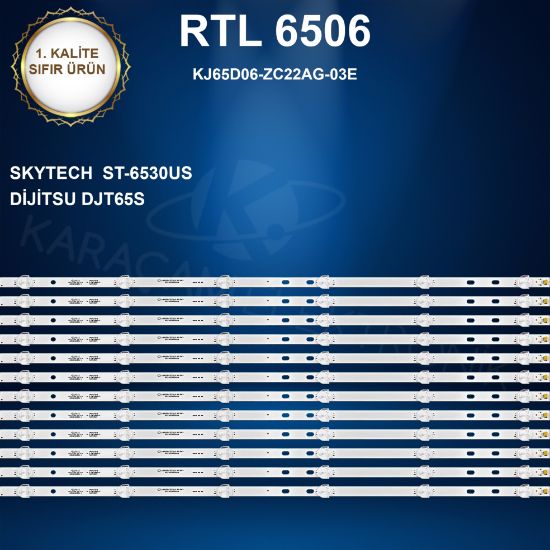 SKYTECH  ST-6530US LED BAR , DİJUTSU  DJT65S  LED BAR KJ65D06-ZC22AG-03E 6S1P resmi