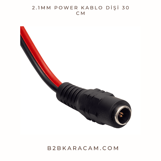 2.1mm Power Kablo Dişi 30 cm  resmi