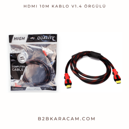 HDMI 10m Kablo V1.4 Örgülü resmi