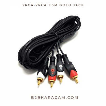 2RCA-2RCA 1.5m Gold Jack  resmi