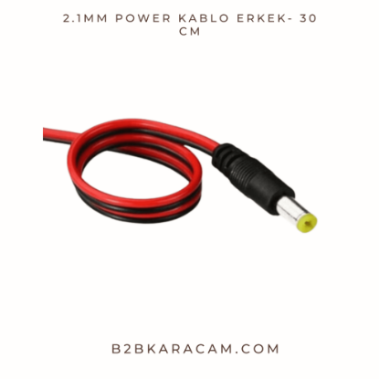 2.1mm Power Kablo Erkek- 30 cm resmi