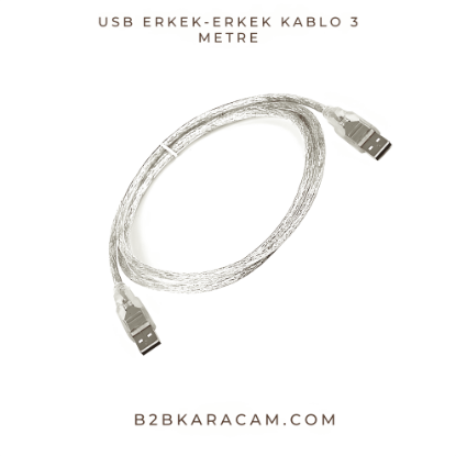 USB ERKEK-ERKEK KABLO 3 METRE resmi
