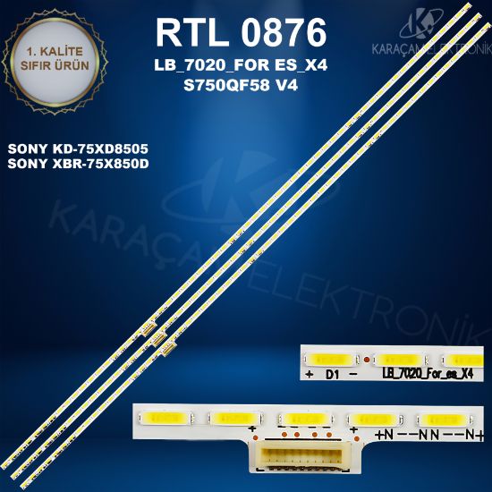 SONY KD-75XD8505 LED BAR, SONY  XBR-75X850D  LED BAR resmi