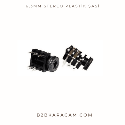 6,3mm Stereo Plastik Şasi resmi