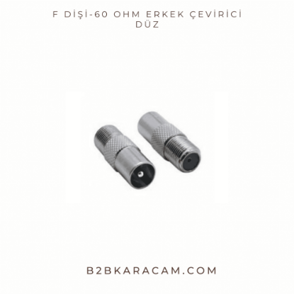 F Dişi-60 OHM Erkek Çevirici Düz resmi