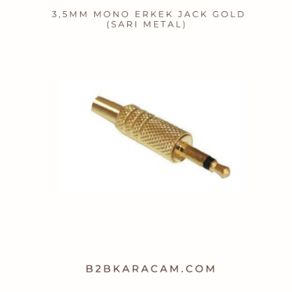  3,5mm Mono Erkek Jack Gold (SARI METAL) resmi