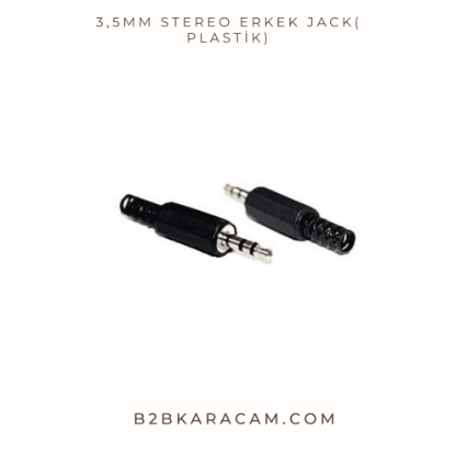 3,5mm Stereo Erkek Jack( PLASTİK) resmi