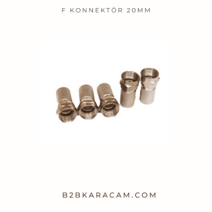 F Konnektör Kaliteli 20mm  resmi