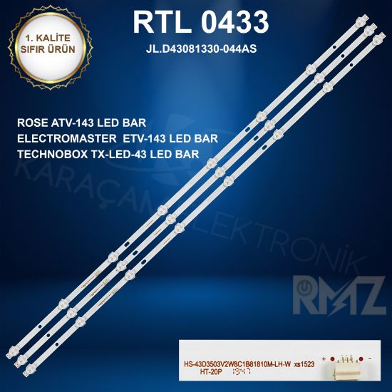  ROSE ATV-143 LED BAR, TECHNOBOX TX-LED-43 LED BAR, ELECTROMASTER ETV-143 LED BAR resmi