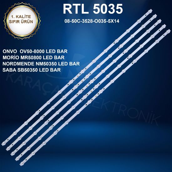 ONVO OV50-8000 LED BAR , Morio MR50800 LED BAR , SABA SB50350 LED BAR, NORDMENDE NM50350 LED BAR  resmi