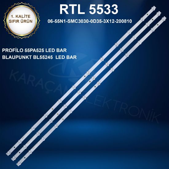 PROFİLO 55PA525E LED BAR, BLAUPUNKT BL55245  LED BAR resmi