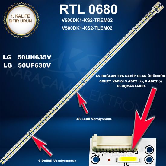 LG   50UH635V LED BAR, LG   50UF630V LED BAR  resmi