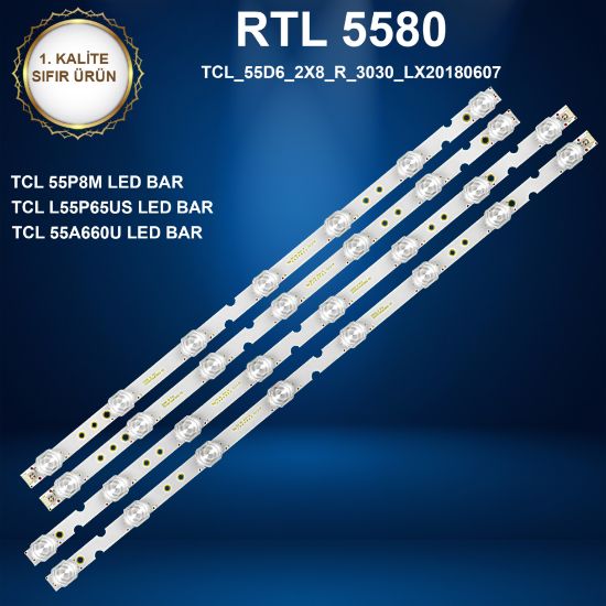 TCL 55P8M LED BAR ,TCL L55P65US LED BAR,TCL 55A660U LED BAR  resmi