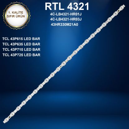 TCL 43P615 LED BAR ,TCL 43P635 LED BAR,TCL 43P715 LED BAR,TCL 43P725 LED BAR resmi