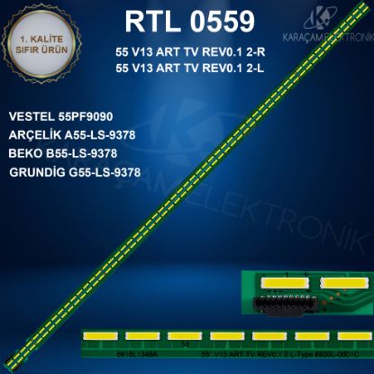 VESTEL  55PF9090 LED BAR , ARÇELİK A55-LS-9378 LED BAR , BEKO B55-LS-9378 LED BAR , GRUNDIG G55-LB-9478 LED BAR  resmi