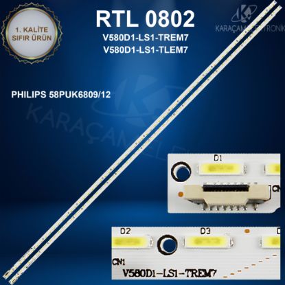 PHILIPS 58PUK6809/12 LED BAR ,V580D1-LS1-TREM7, V580D1-LS1-TLEM7 resmi