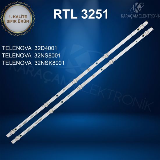 TELENOVA 32D4001 LED BAR ,TELENOVA  32NS8001 LED BAR ,TELENOVA  32NSK8001 LED BAR  resmi