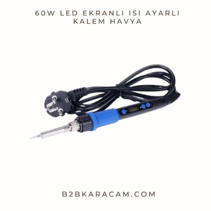 60W LED EKRANLI ISI AYARLI KALEM HAVYA resmi