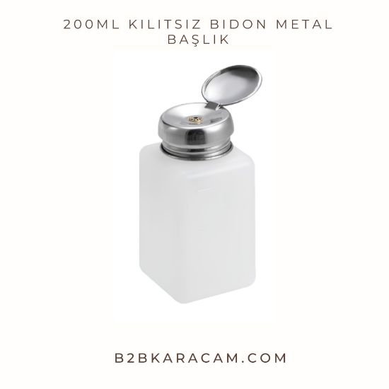 200ml kilitsiz bidon metal başlık resmi