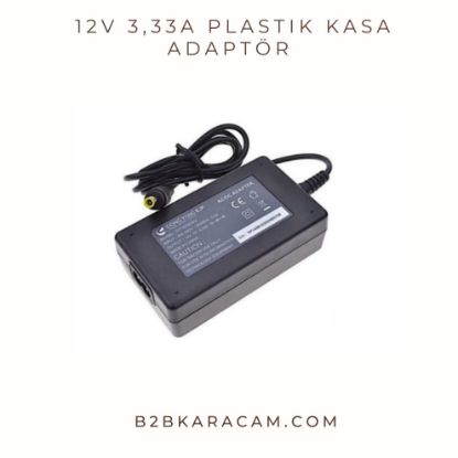 12V 3,33A Plastik Kasa Adaptör  resmi