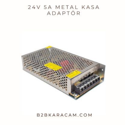 24V 5A Metal Kasa Adaptör resmi