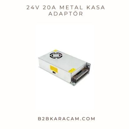 24V 20A Metal Kasa Adaptör resmi