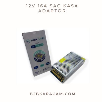 12V 16A SAÇ KASA ADAPTÖR resmi