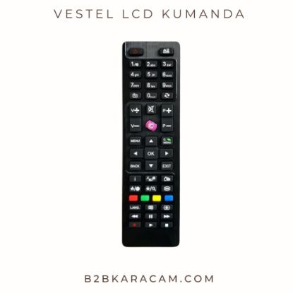 Vestel  LCD TV Kumandası -  Mor Tuşlu  resmi