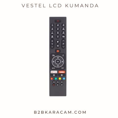 Vestel LCD TV Kumandası - Netflix - Youtube Tuşlu  resmi