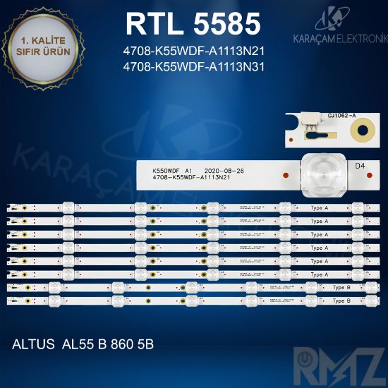 ALTUS AL55D860 LED BAR , DİJUTSU 55DS8800 LED BAR  resmi