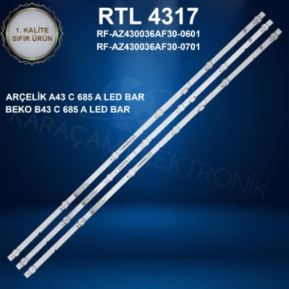 ARÇELİK A43 C 685 A LED BAR , BEKO B43C 685 A LED BAR ,GRUNDİG 43 GGF 6950 B LED BAR  resmi