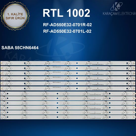 SABA 55CHN6464 LED BAR , RF-AD550E32-0701R-02 A1, RF-AD55E32-0701L-02 A1  resmi