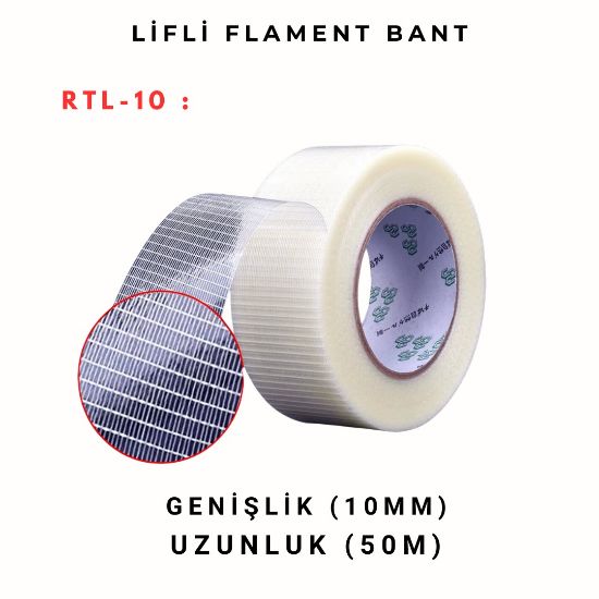 10 MM LİFLİ FLAMENT BANT  resmi