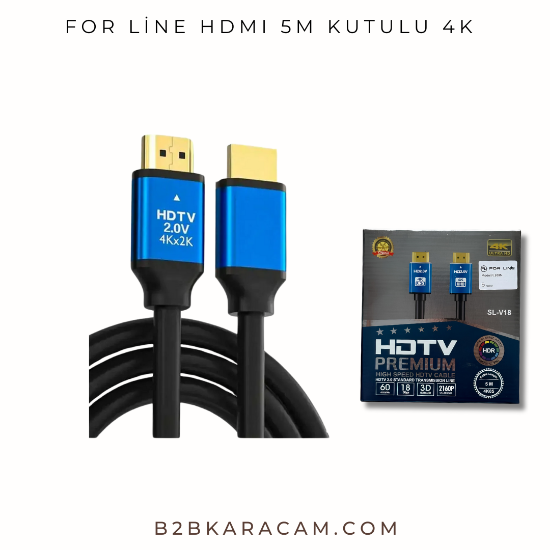 HDMI 5M KUTULU 4K resmi
