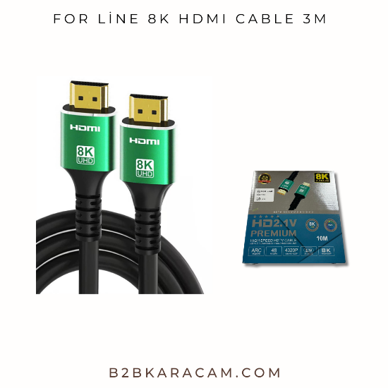 8K HDMI CABLE 3MT resmi